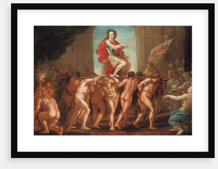 Sketch for a mural in St. George's Hall, Windsor Castle, showing King William III Enthroned in Glory by Antonio Verrio