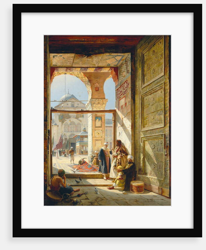The Gate of the Great Umayyad Mosque, Damascus, 1890 by Gustave Bauernfeind