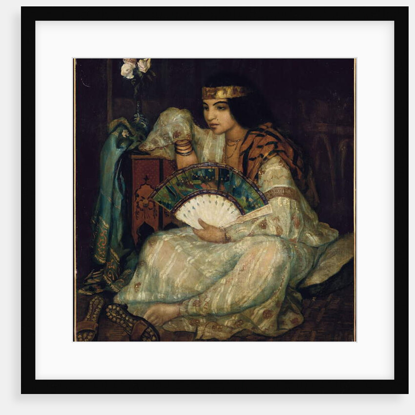 A seated Oriental beauty by Emile Bernard