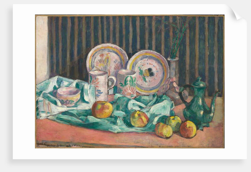 Still life with apples and fruit dishes, c.1906 by Emile Bernard