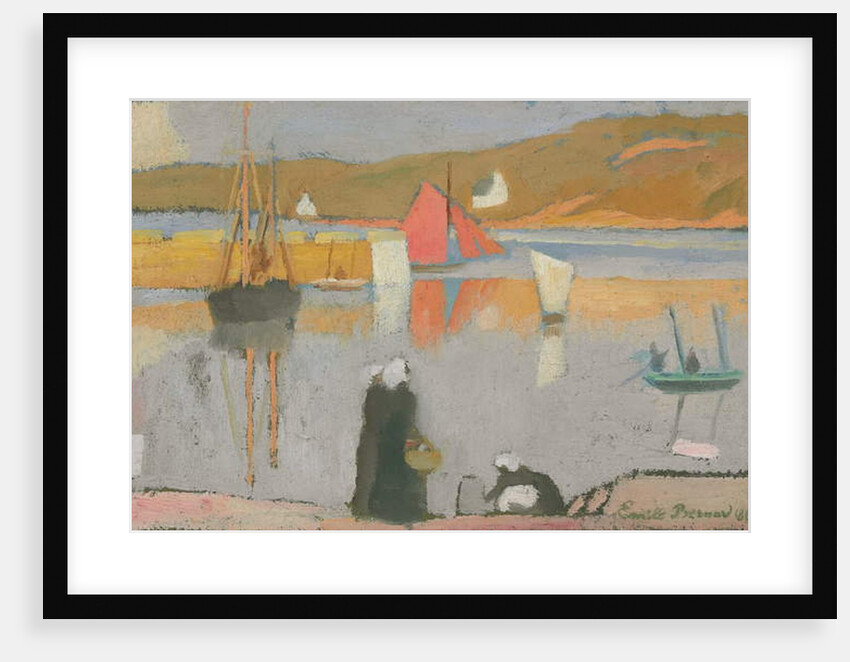 The Port at Saint-Briac, 1887 by Emile Bernard