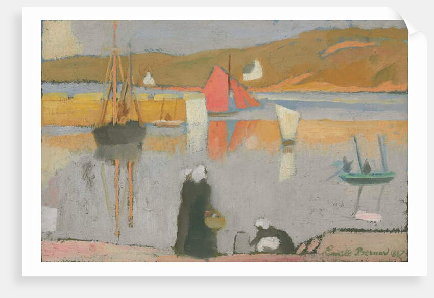 The Port at Saint-Briac, 1887 by Emile Bernard