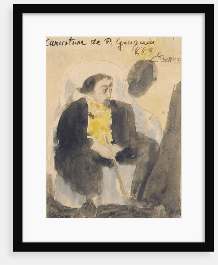 Caricature of Paul Gauguin, 1889 by Emile Bernard