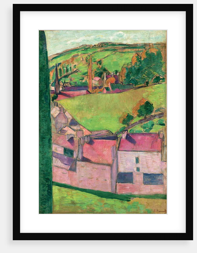 View of Pont-Aven, 1888 by Emile Bernard