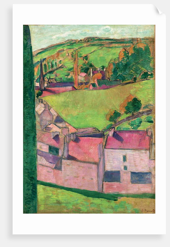 View of Pont-Aven, 1888 by Emile Bernard