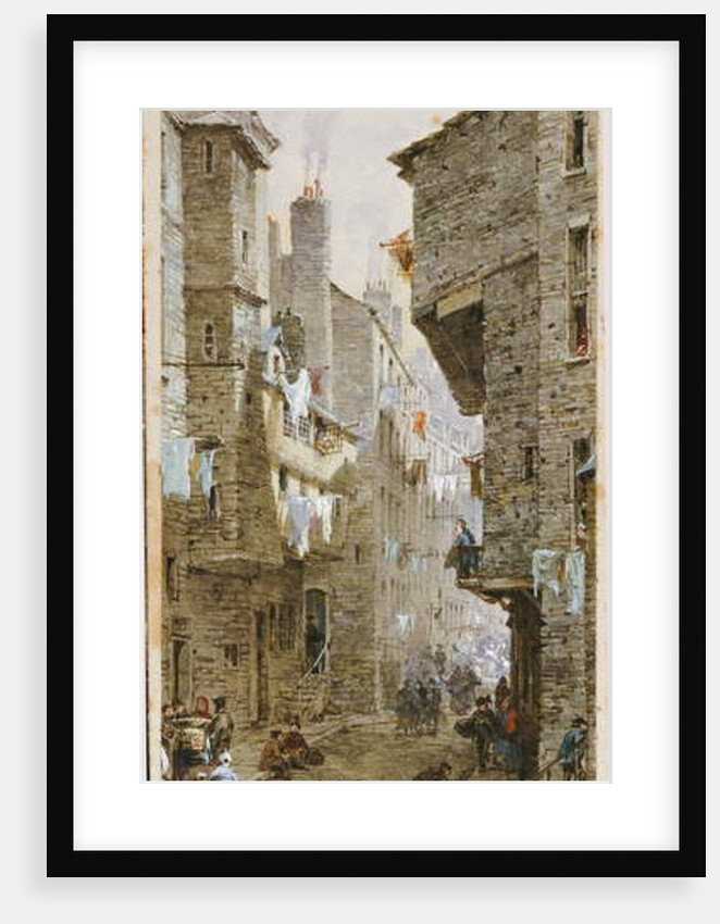 Street scene in Edinburgh by Louise Ingram Rayner