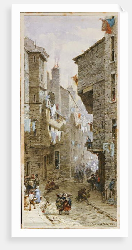 Street scene in Edinburgh by Louise Ingram Rayner