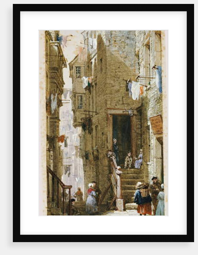 Street scene in Edinburgh by Louise Ingram Rayner