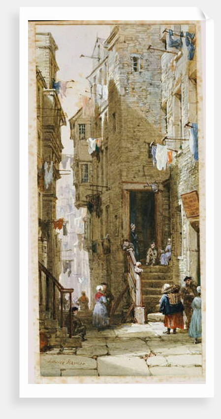 Street scene in Edinburgh by Louise Ingram Rayner