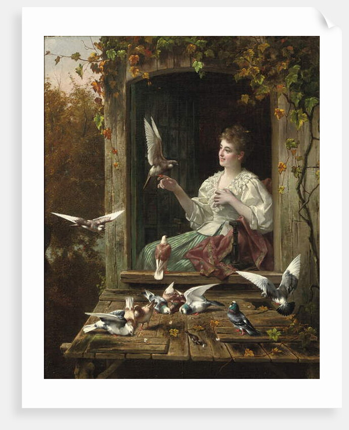 Feeding the Birds by Eugene Remy and Portielje Jan Maes