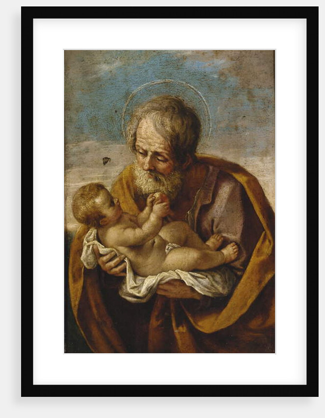 Joseph and the Christ Child in his arms by Guido Reni