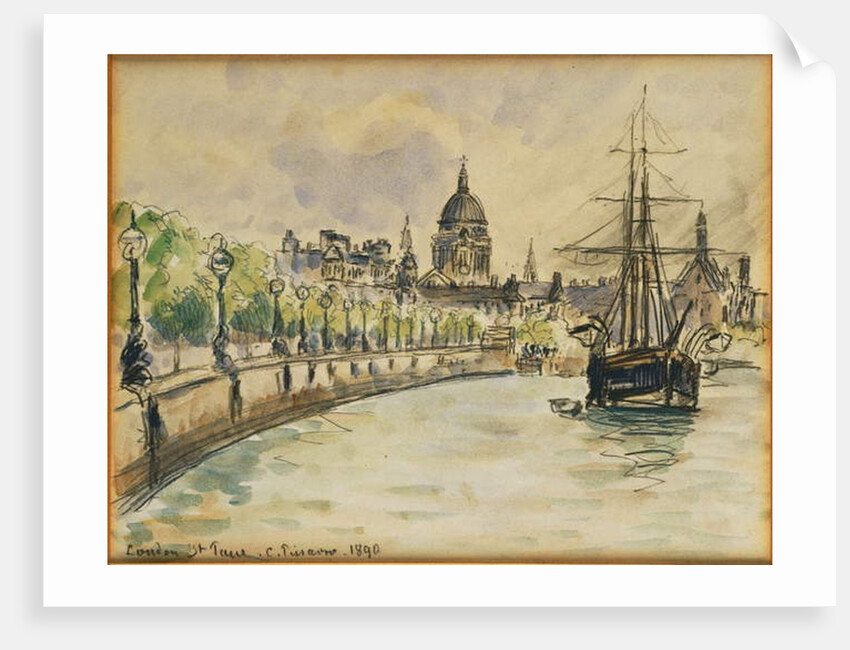 London, St. Paul's Cathedral, 1890 by Camille Pissarro