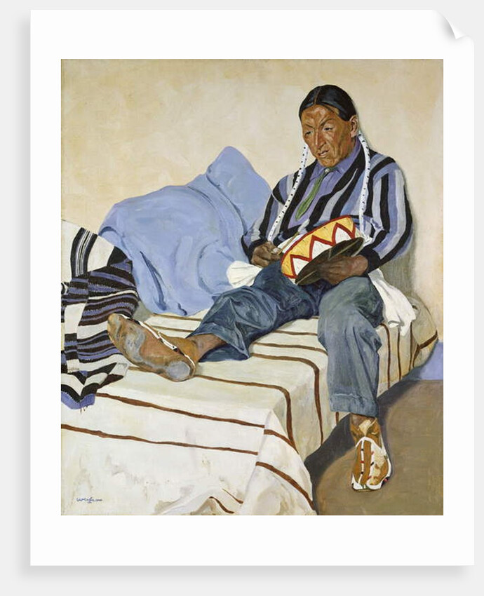 A Singing Indian by Walter Ufer