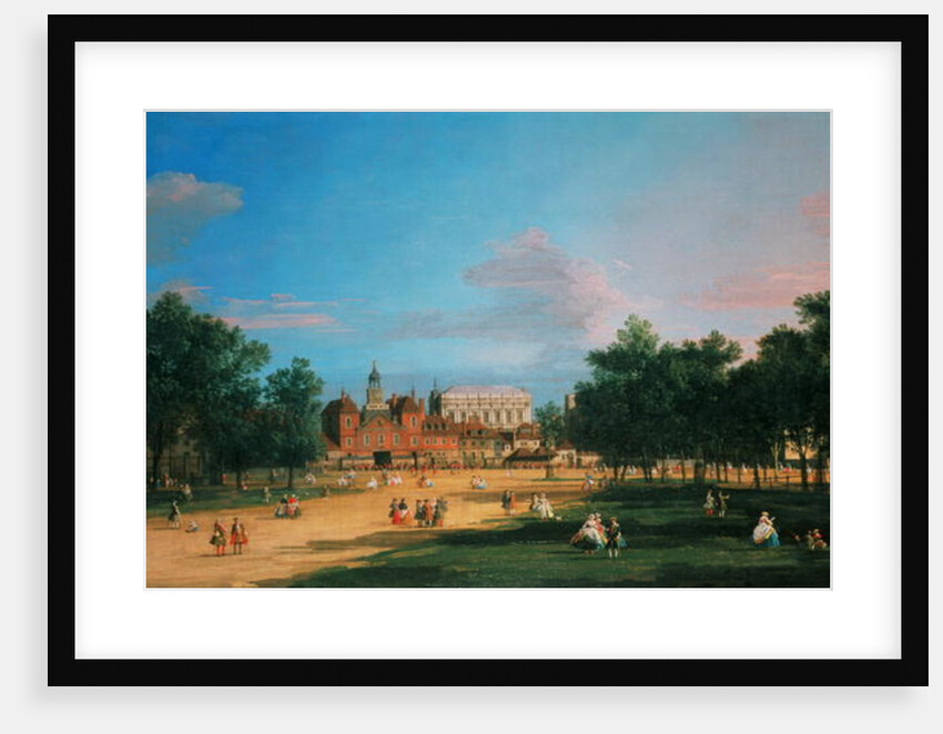 Old Horse Guards and the Banqueting Hall, Whitehall from St James's Park, 1749 by Canaletto
