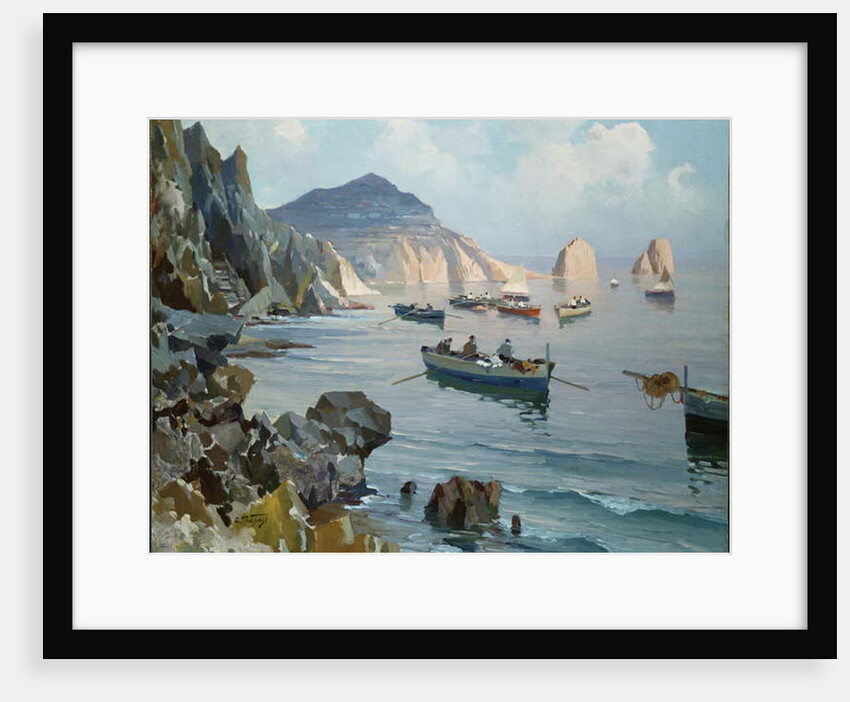 Boats in a Rocky Cove by Edward Henry Potthast