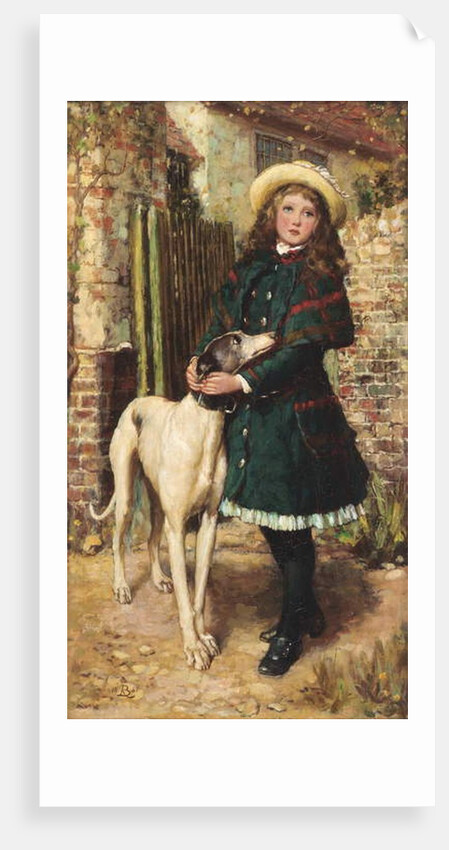 At the garden gate, 1887 by Briton Riviere