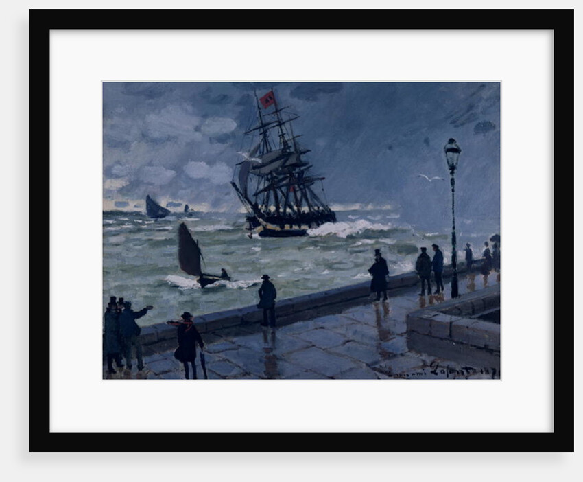 The Jetty at Le Havre, Bad Weather, 1870 by Claude Monet
