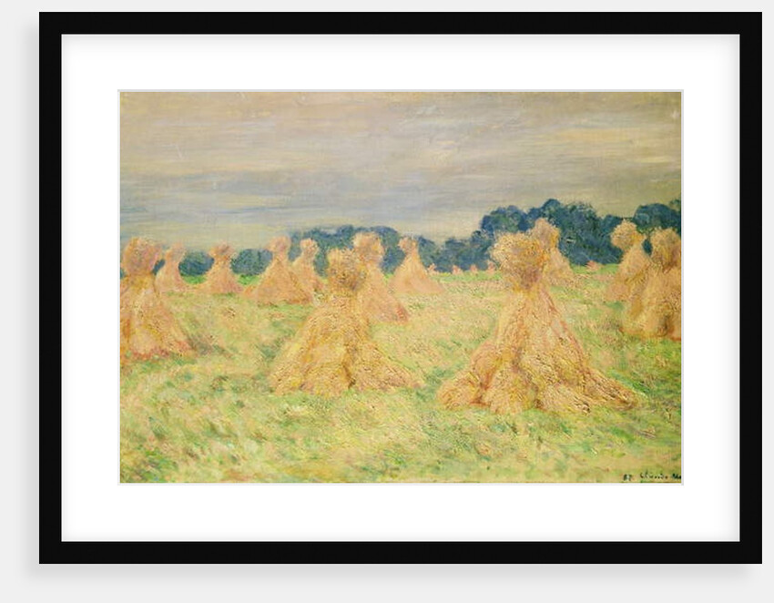 The Small Haystacks, 1887 by Claude Monet