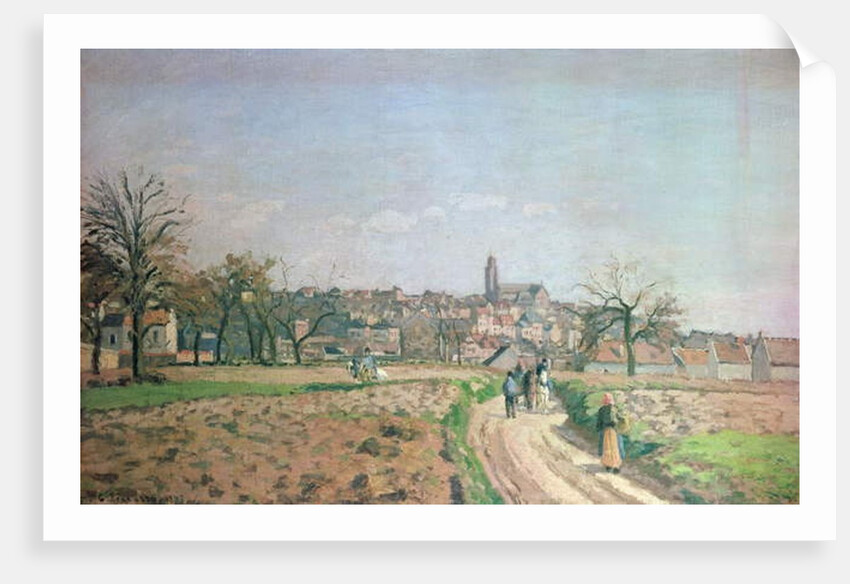 View of Pontoise, 1873 by Camille Pissarro