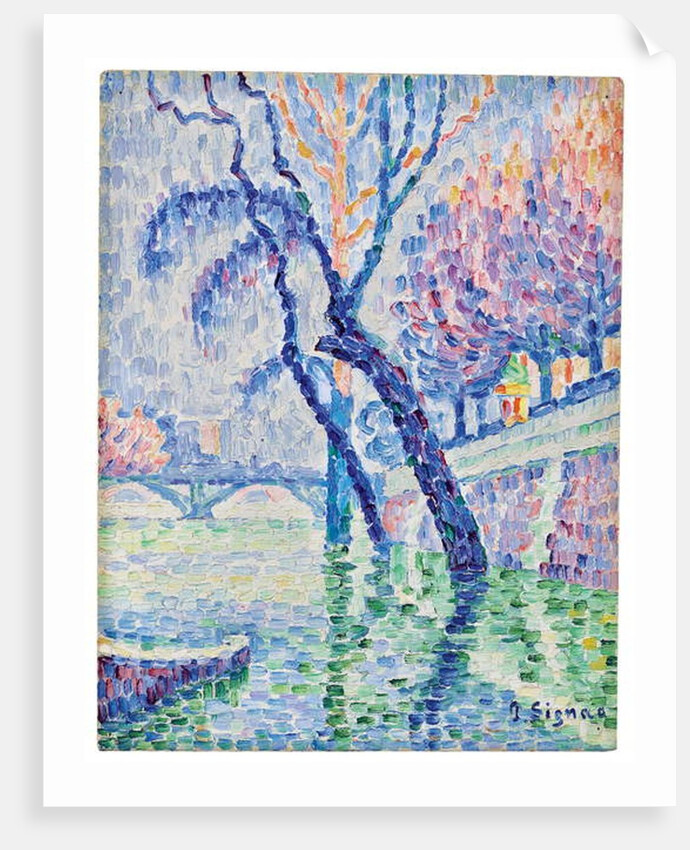Pont des arts, Inondation, 1930 by Paul Signac