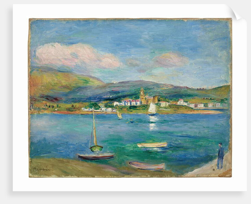 Port de pêche, Vue de Fontarabie depuis Hendaye, 1895 by Pierre Auguste Renoir