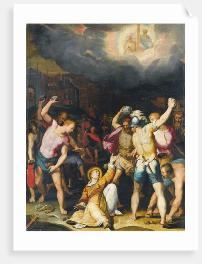 The Stoning of Saint Stephen by Orazio Samacchini
