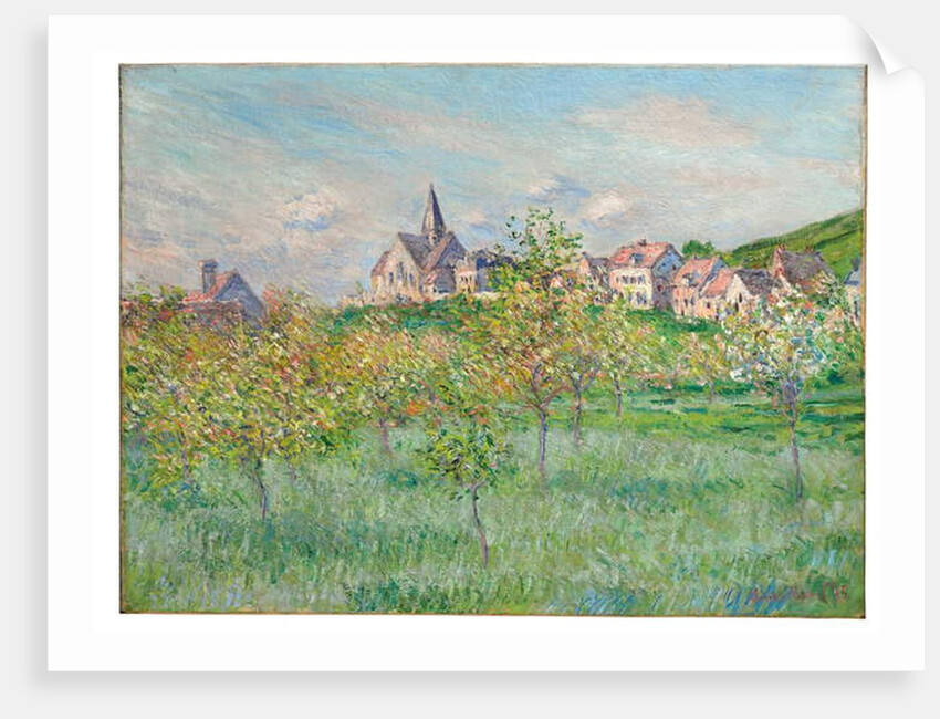Printemps à Giverny, effet d'après-midi, 1885 by Claude Monet