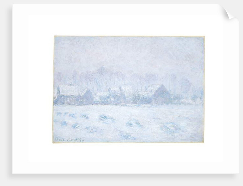 Effet de neige à Giverny, 1893 by Claude Monet