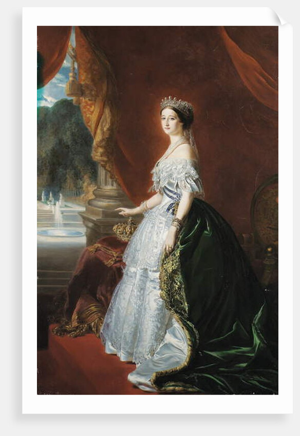 Full-length portrait of Empress Eugénie by Franz Xaver Winterhalter