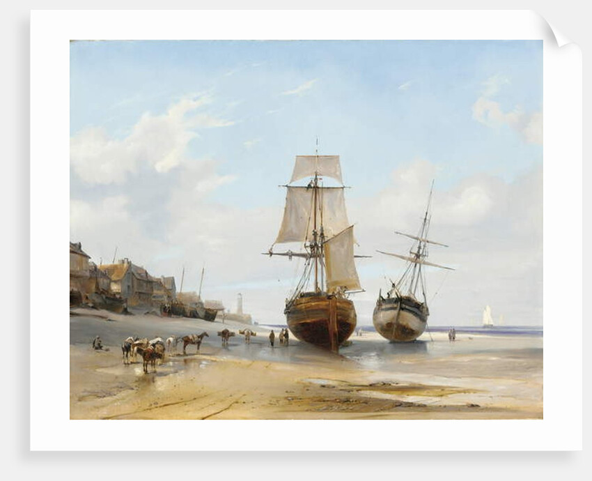 Bateaux échoués 1827 by Louis Eugene Gabriel Isabey