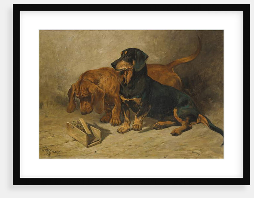 Dachshunds, 1993 by John Emms