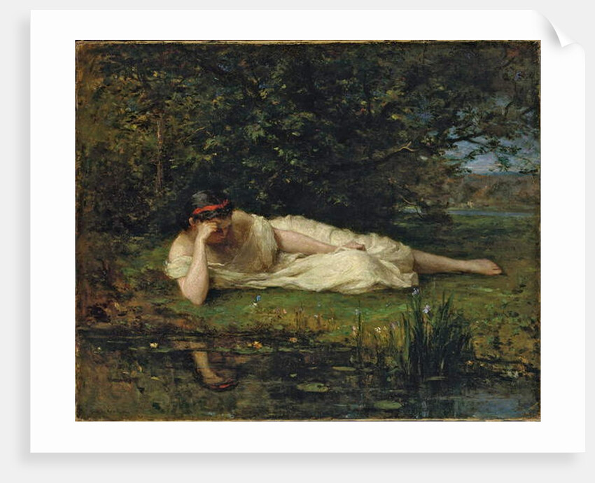 Study at the water's edge, 1864 by Berthe Morisot