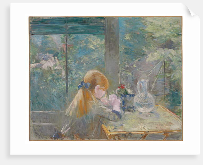 Dans la véranda, 1884 by Berthe Morisot