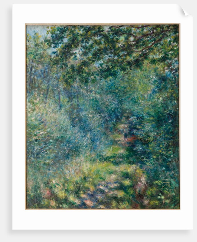 Trail in the woods, c.1874-77 by Pierre Auguste Renoir