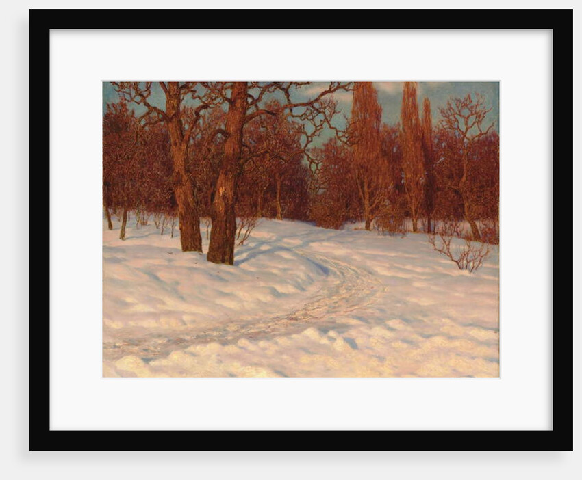 Winter Landscape at Dusk by Ivan Fedorovich Choultse