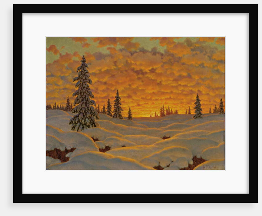 Sunset in Finland by Ivan Fedorovich Choultse