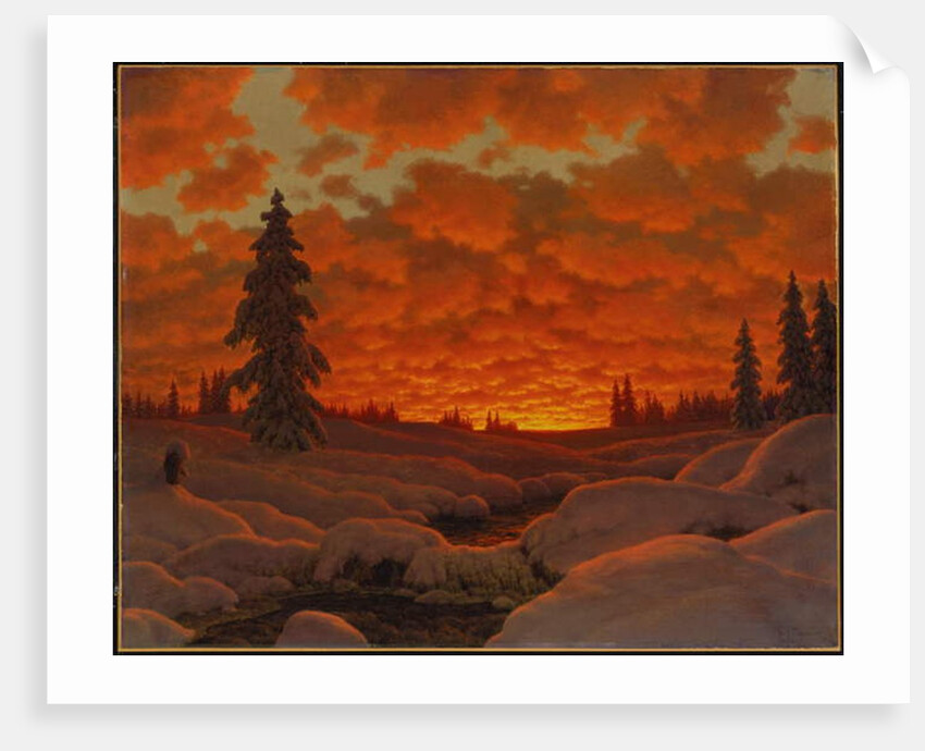 Winter Landscape by Ivan Fedorovich Choultse