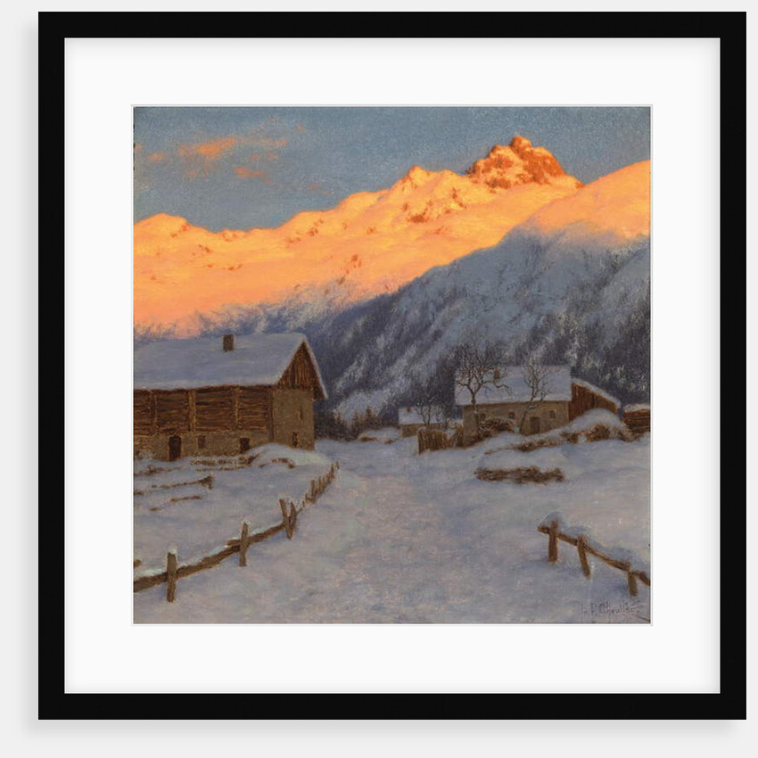 Evening on the mountain, Haute-Savoie by Ivan Fedorovich Choultse
