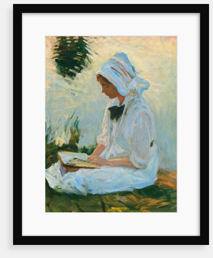 Girl reading by a stream, c.1888 by John Singer Sargent