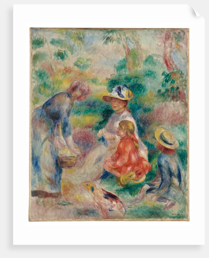 The apple seller, 1890 by Pierre Auguste Renoir