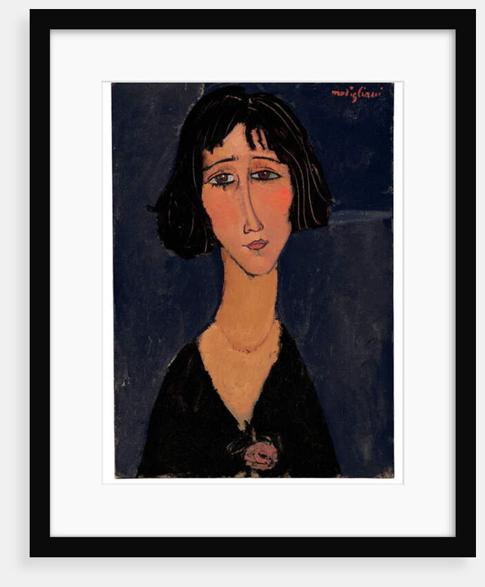 Young woman with rose, 1916 by Amedeo Modigliani