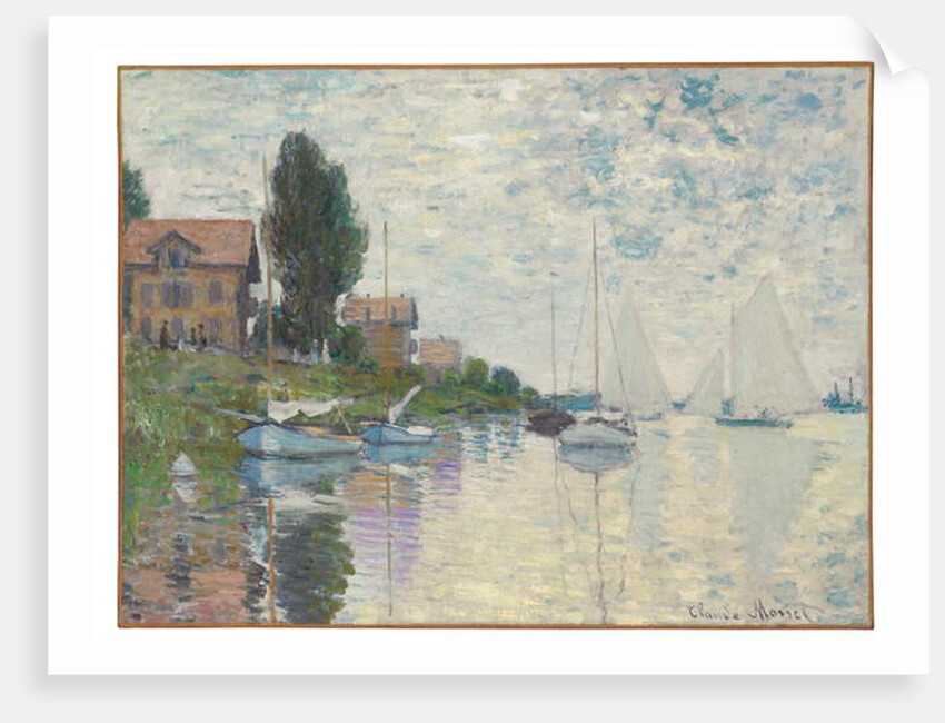 Au Petit-Gennevilliers, 1874 by Claude Monet