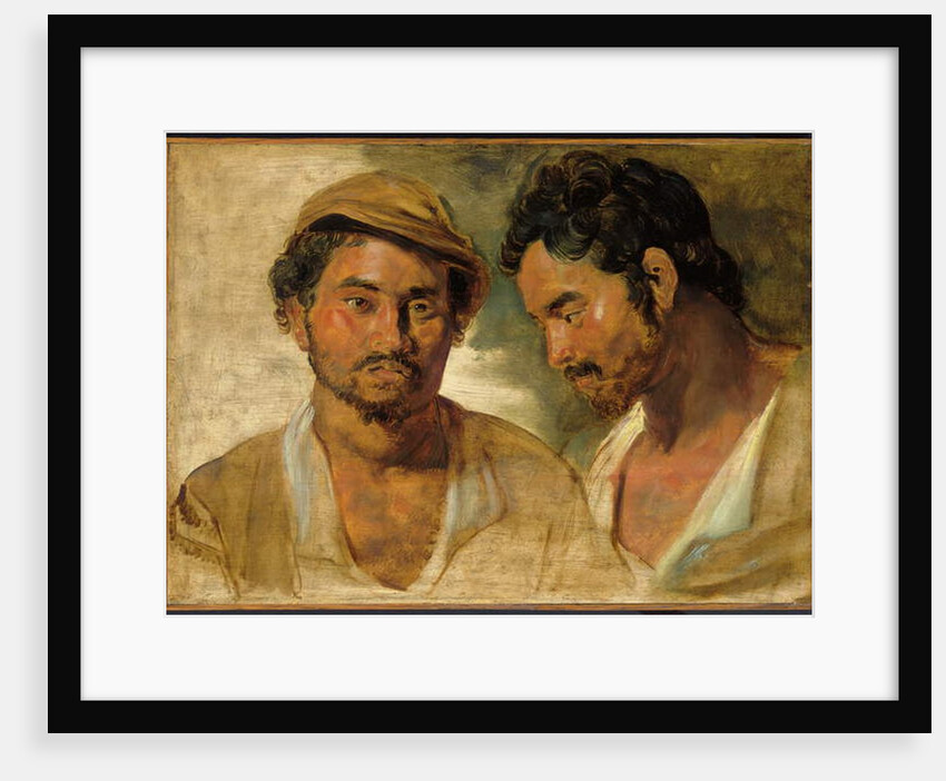 Two studies of a man, head and shoulders by Peter Paul Rubens