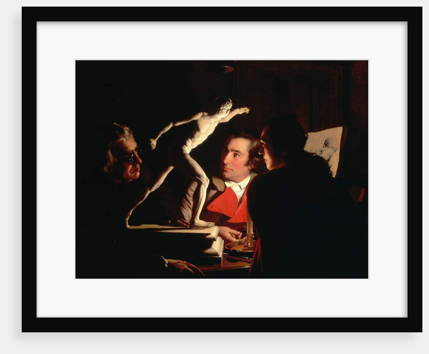 Three Persons Viewing the Gladiator by Candlelight, c.1764-65 by Joseph Wright of Derby