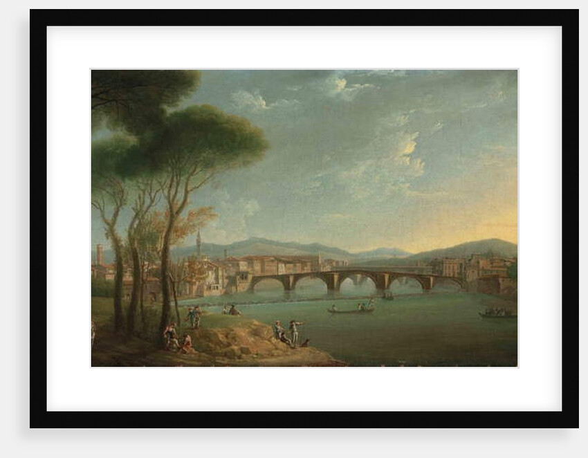 A view of the Arno, Florence by Thomas Patch