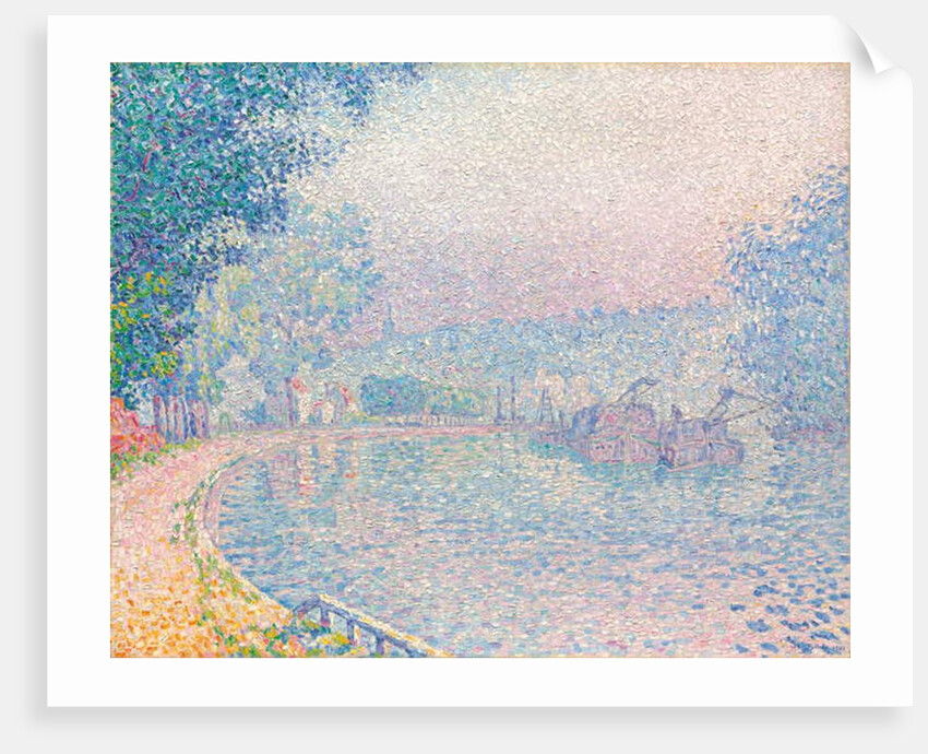 Samois, La Berge, matin, 1901 by Paul Signac