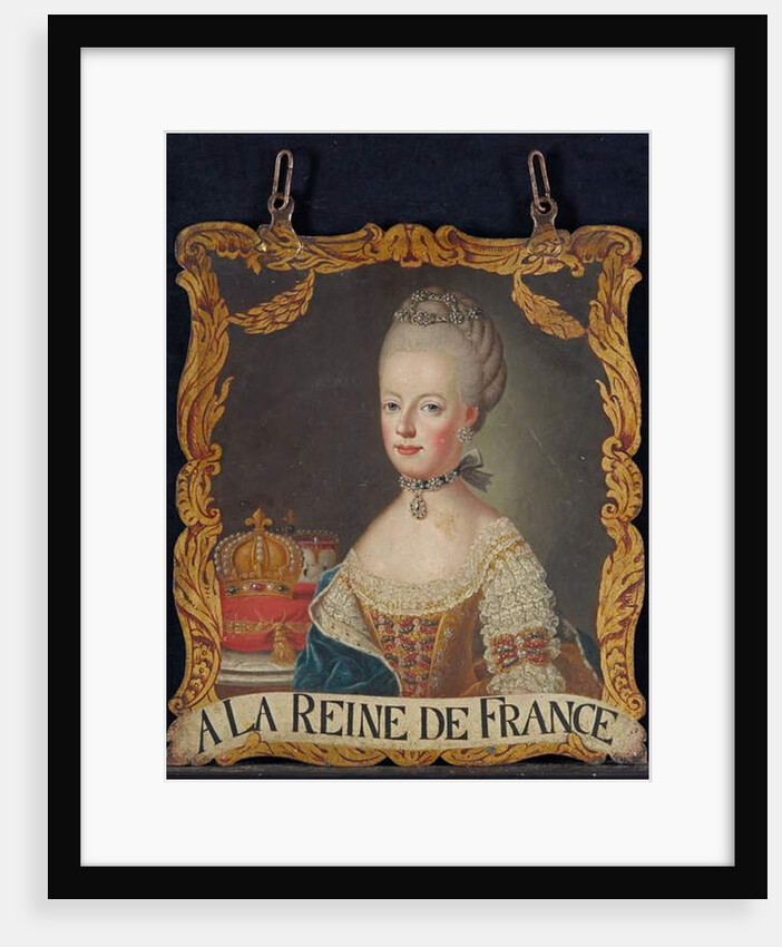 Marie Antoinette sign, after 1774 by European School