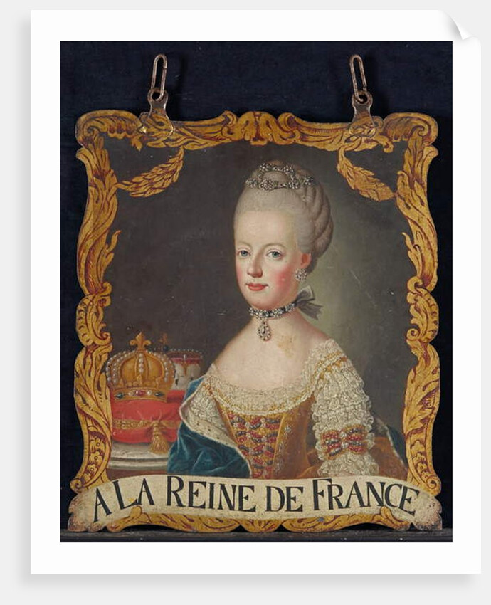 Marie Antoinette sign, after 1774 by European School