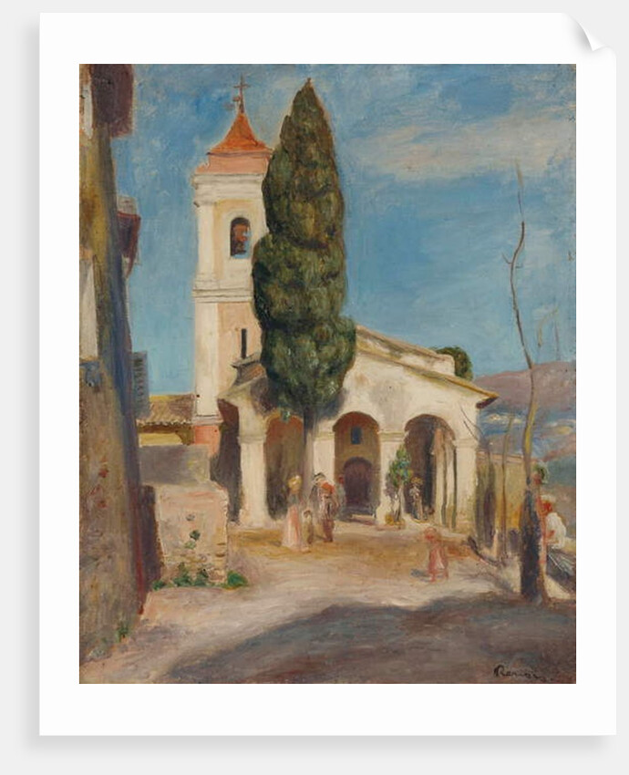 La Chapelle Notre-Dame de Protection au Haut-de-Cagnes, 1905 by Pierre Auguste Renoir