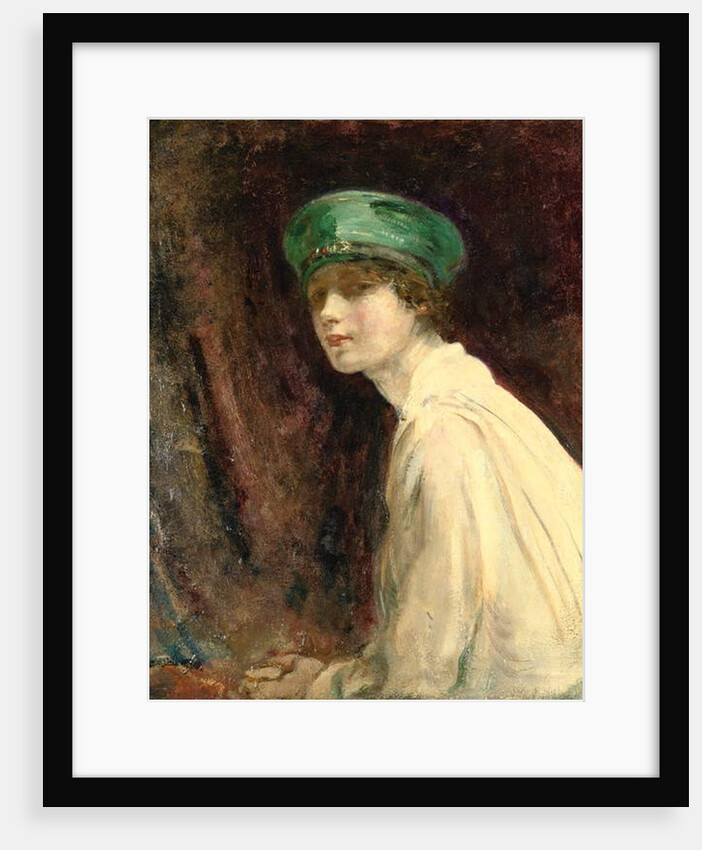 The Green Hat, a portrait of Mrs Claude Johnson, 1918 by Ambrose McEvoy